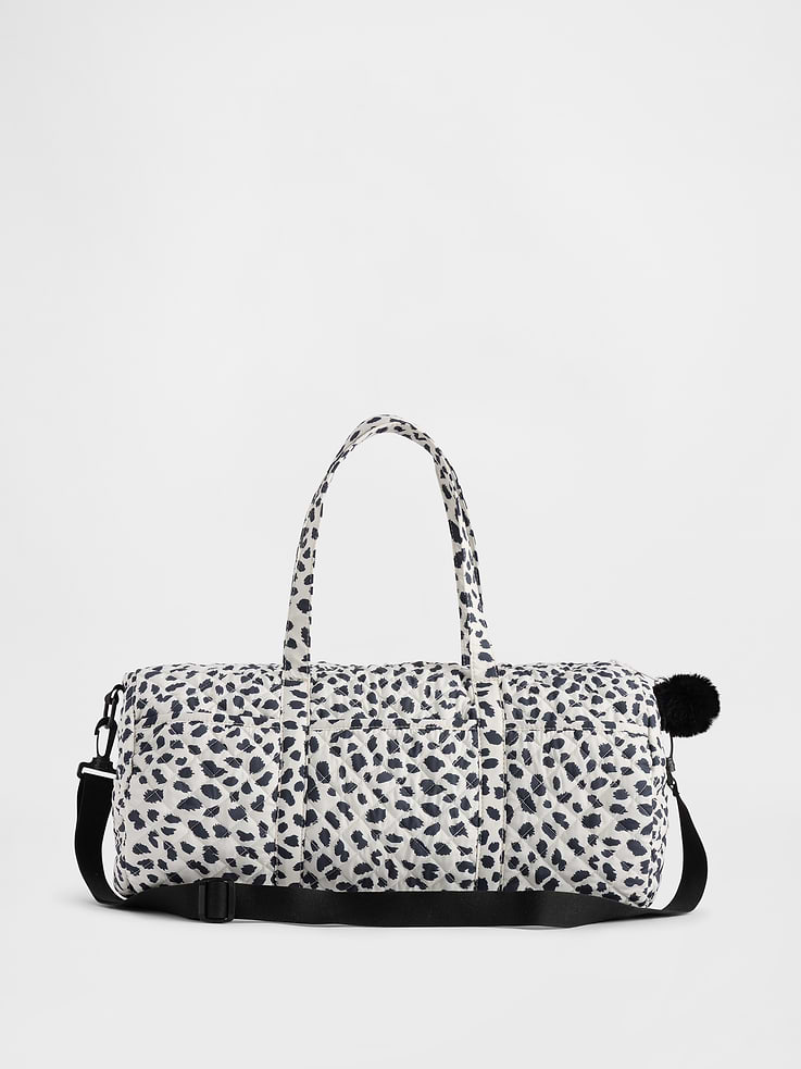Image number 1 showing, Kids Quilted Printed Weekender Bag