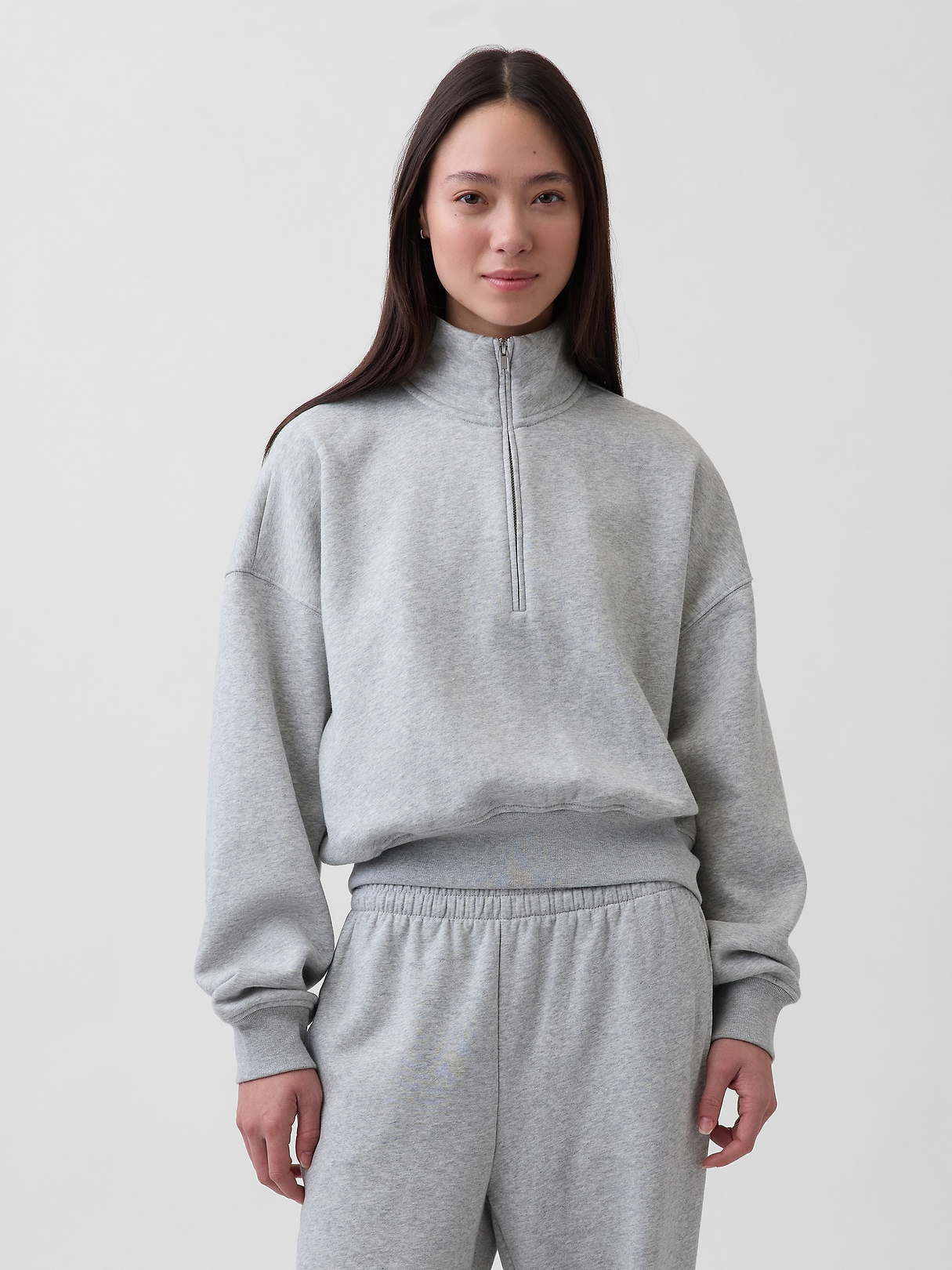 VintageSoft Oversized Half-Zip Wedge Pullover | Gap