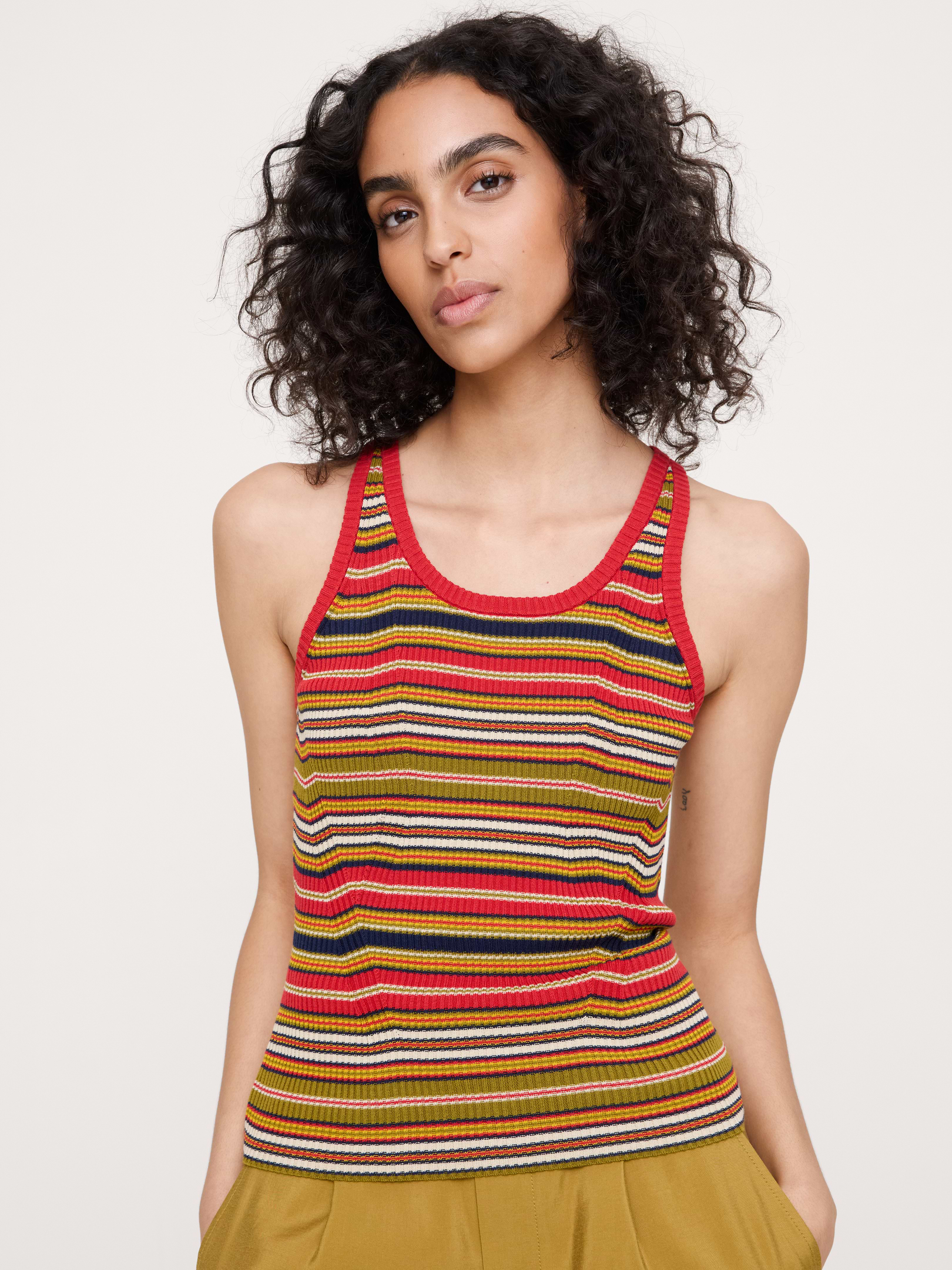 Ribbed Cotton Tank | Banana Republic