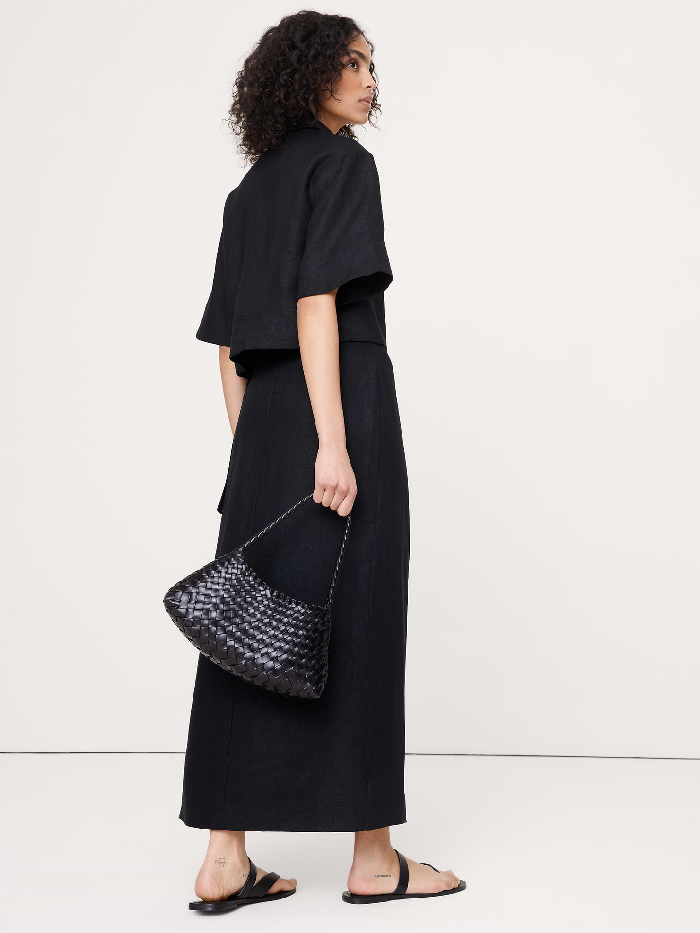 Image number 3 showing, Linen Wrap Maxi Skirt