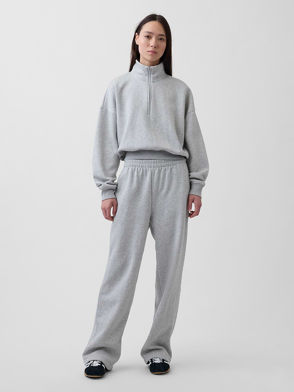 VintageSoft Oversized Half-Zip Wedge Pullover