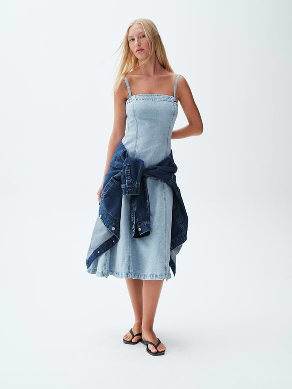 Denim Midi Dress