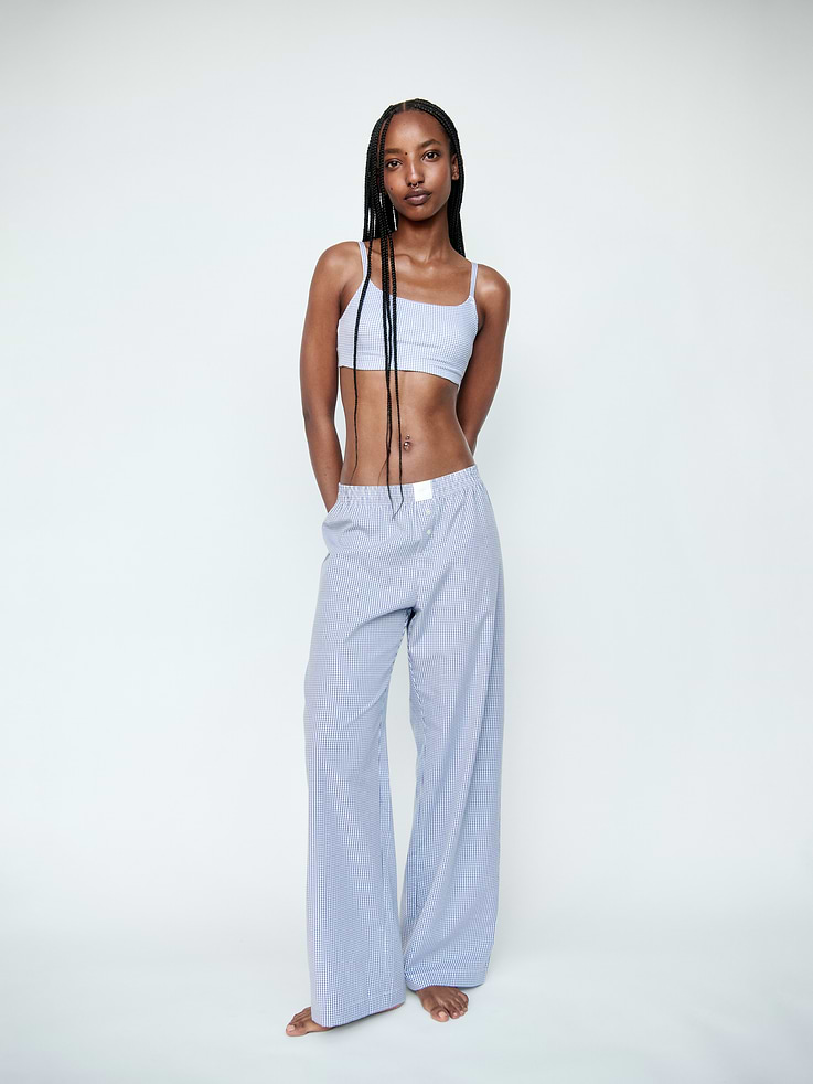 L'image numéro 7 présente Pantalon de pyjama en popeline