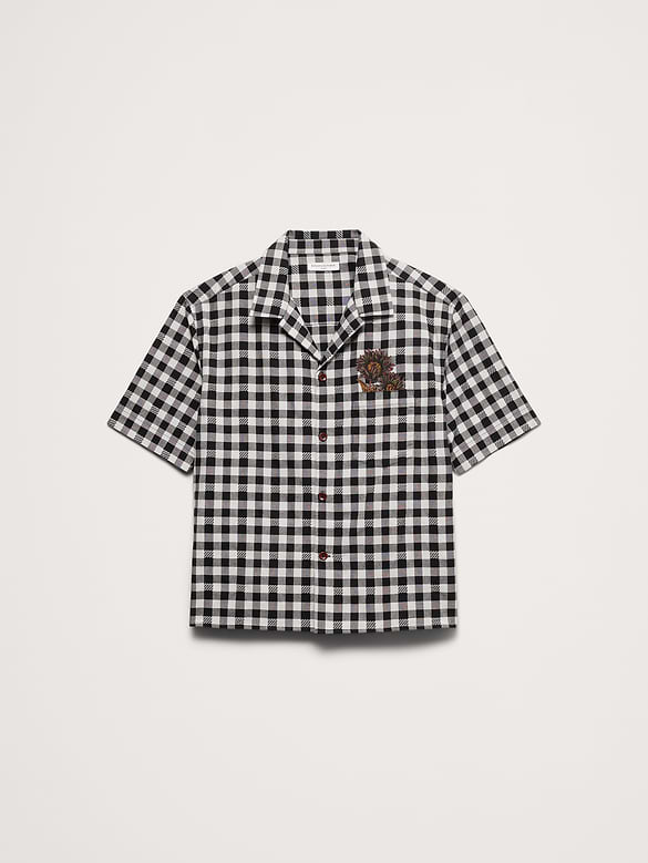Relaxed-Fit Embroidered Cotton Resort Shirt