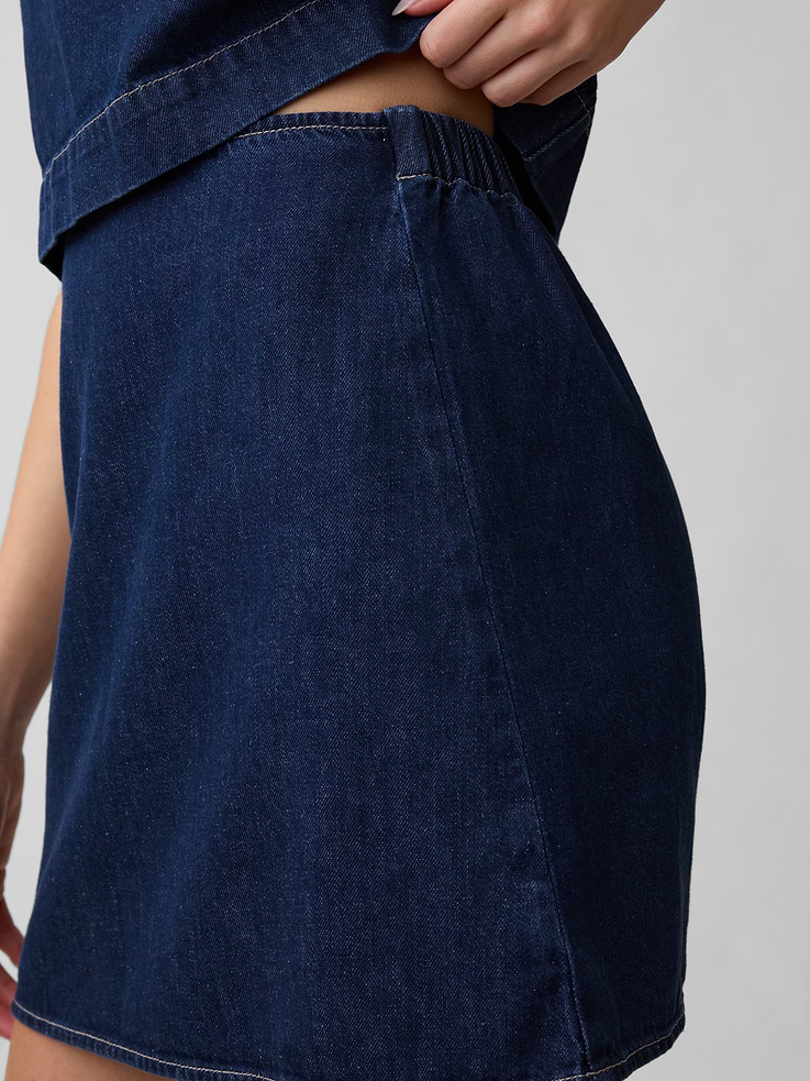 Image 4 of 5, Denim Mini Skirt