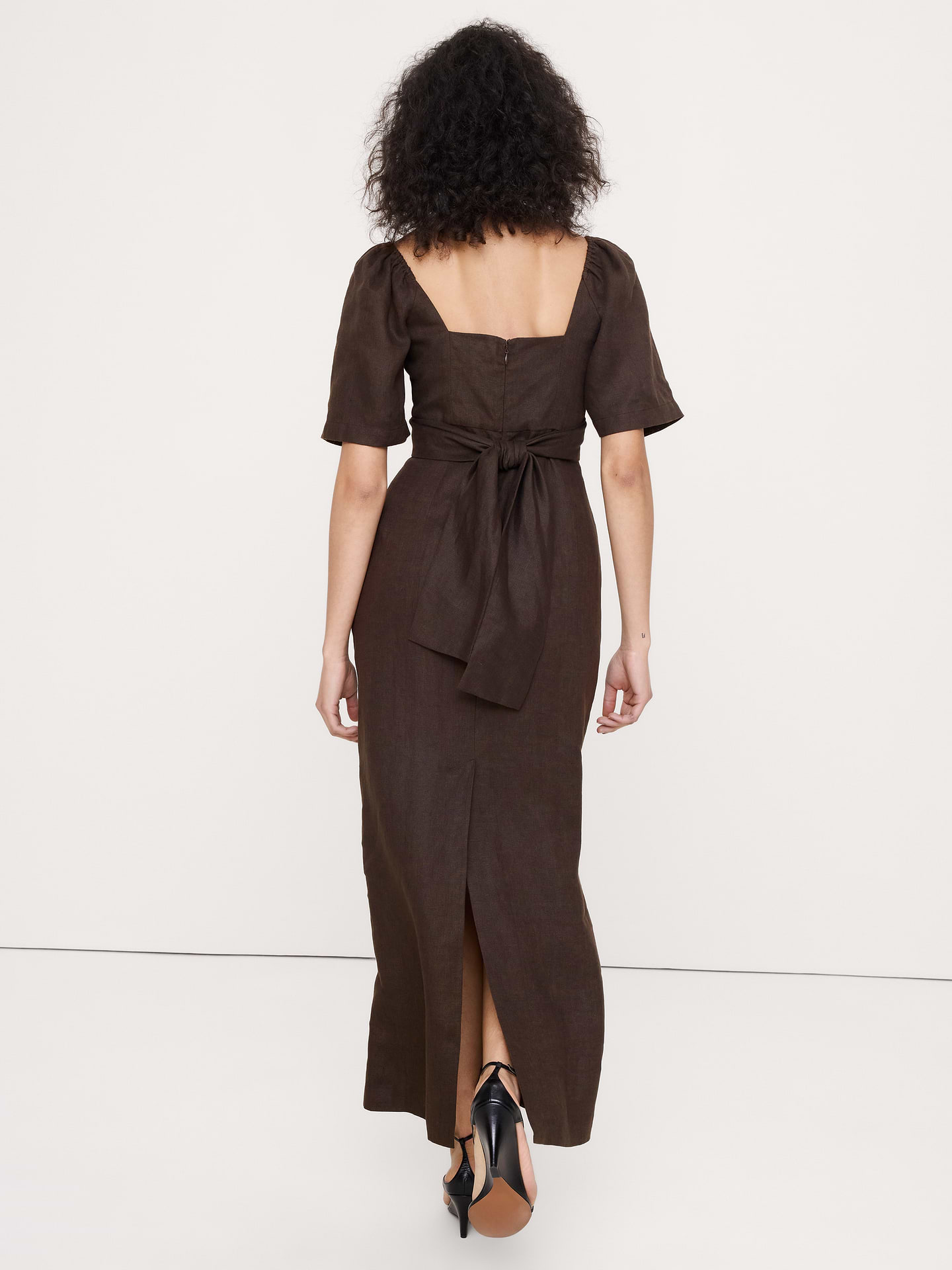 Image number 3 showing, Linen Sweetheart Maxi Dress