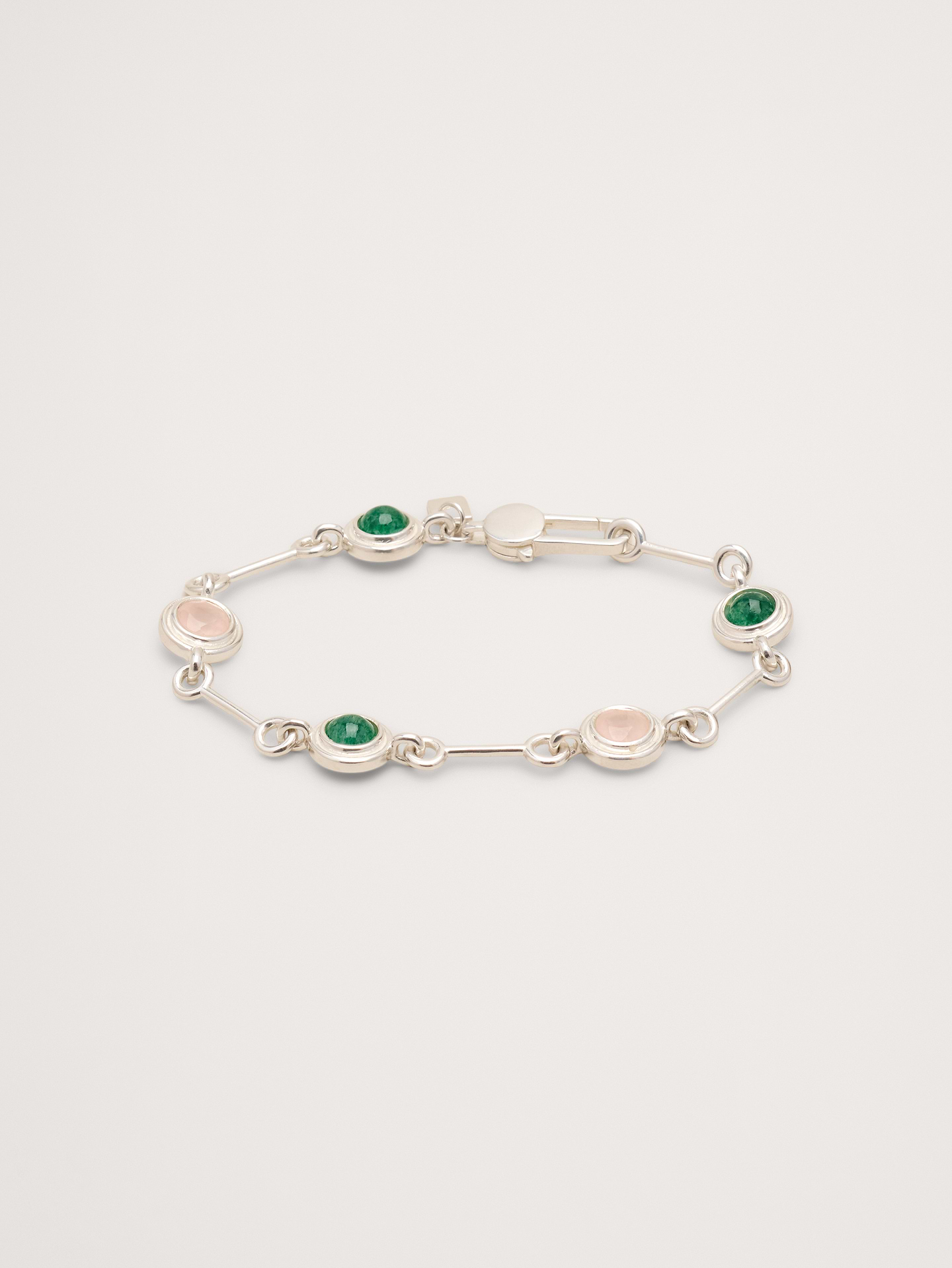 Image number 1 showing, Circle Stone Link Bracelet