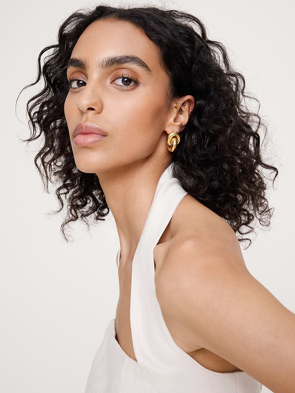 Boucles d’oreilles double nœud