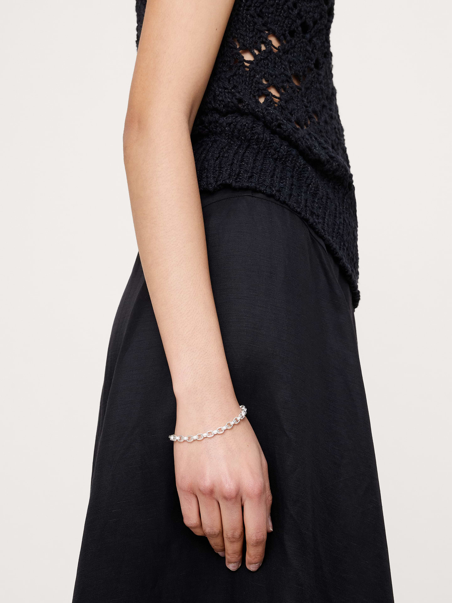 Image number 2 showing, Mini Double Oval Link Chain Bracelet