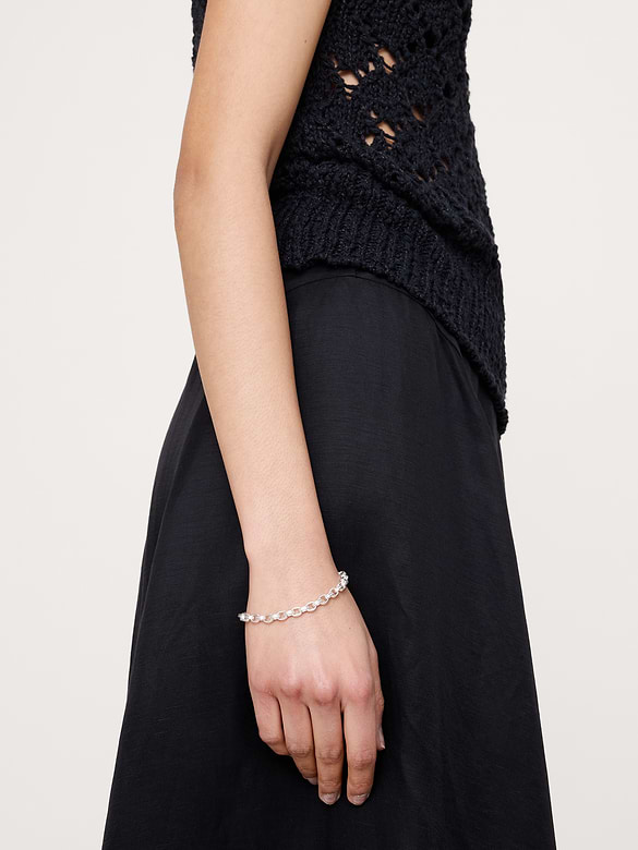 Mini Double Oval Link Chain Bracelet
