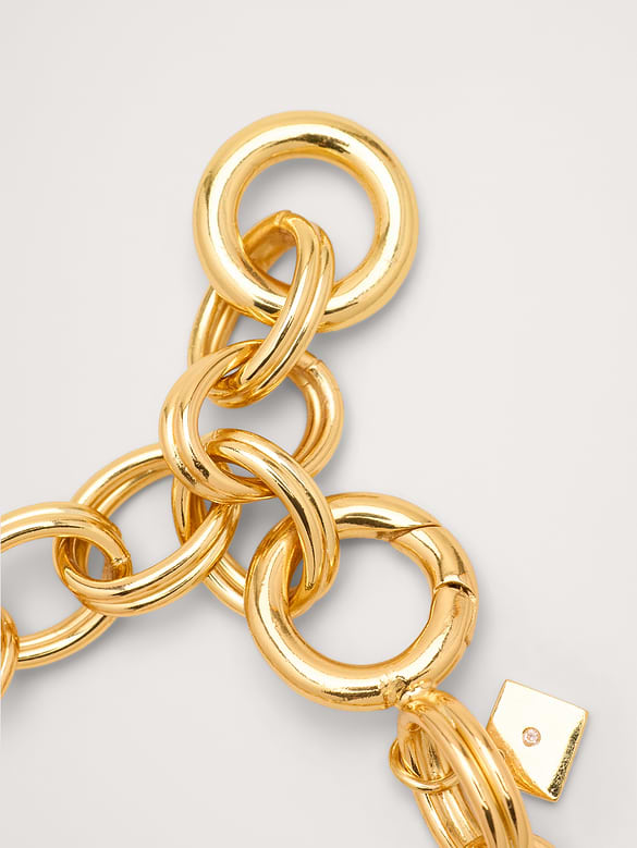 Bracelet à maillons ovales doubles