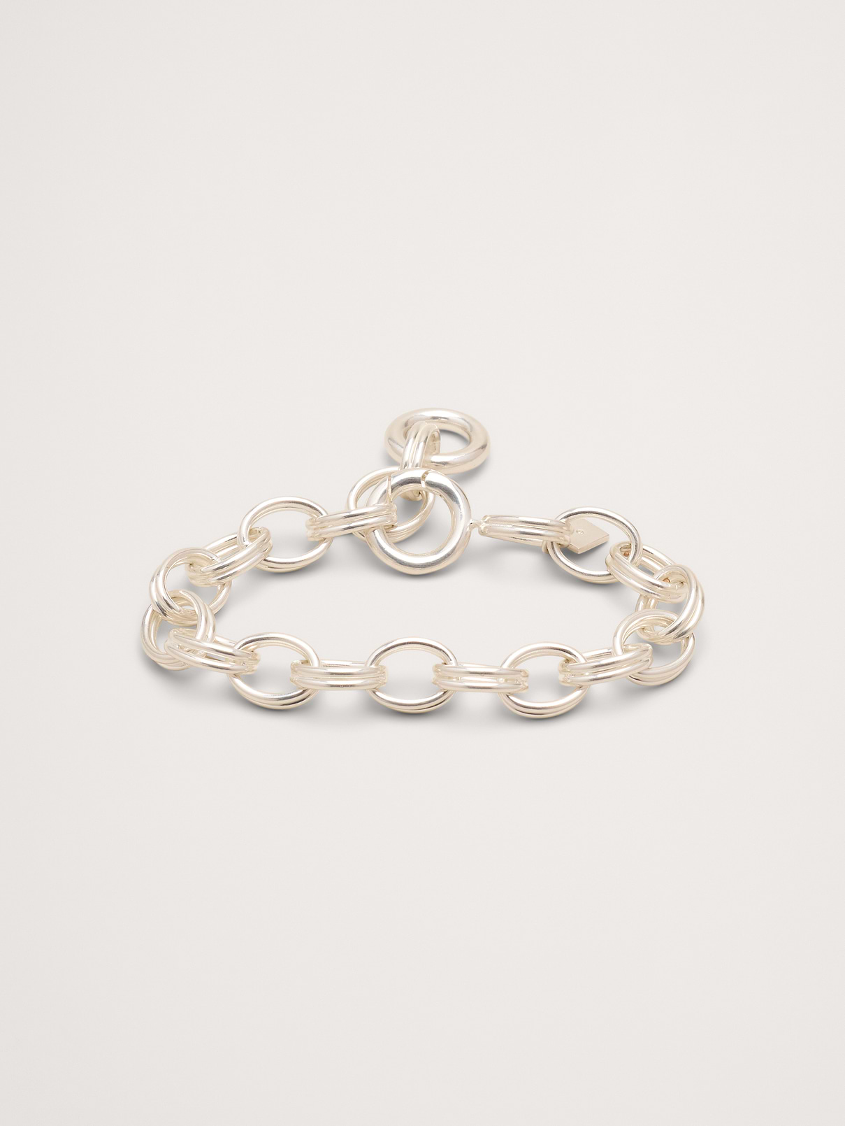 Double Oval Link Chain Bracelet