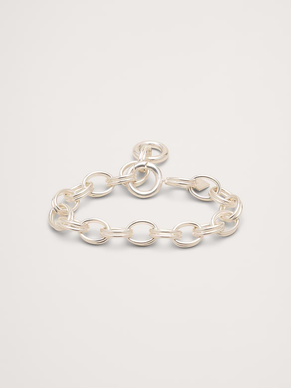 Bracelet à maillons ovales doubles
