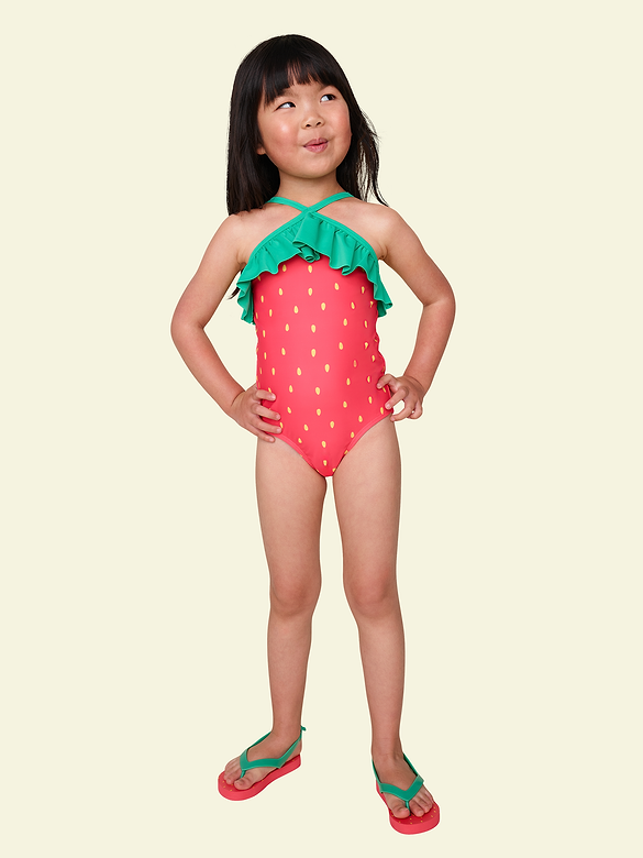 Ruffled One-Piece Swimsuit for Toddler Girls