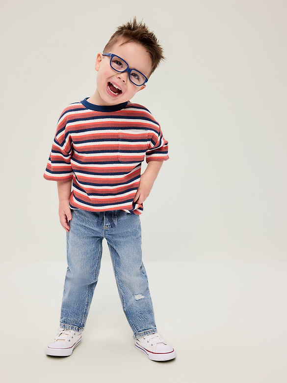 360° Stretch Pull-On Skinny Jeans for Toddler Boys