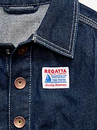 Image 3 of 3, Loose Unisex Denim Barn Coat for Toddler