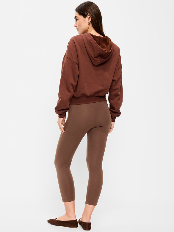 High-Waisted Fashion Layering Cropped Legging