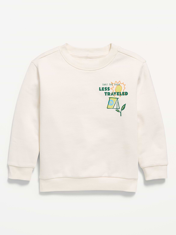 Oversized Long-Sleeve Graphic Sweatshirt for Toddler Boys