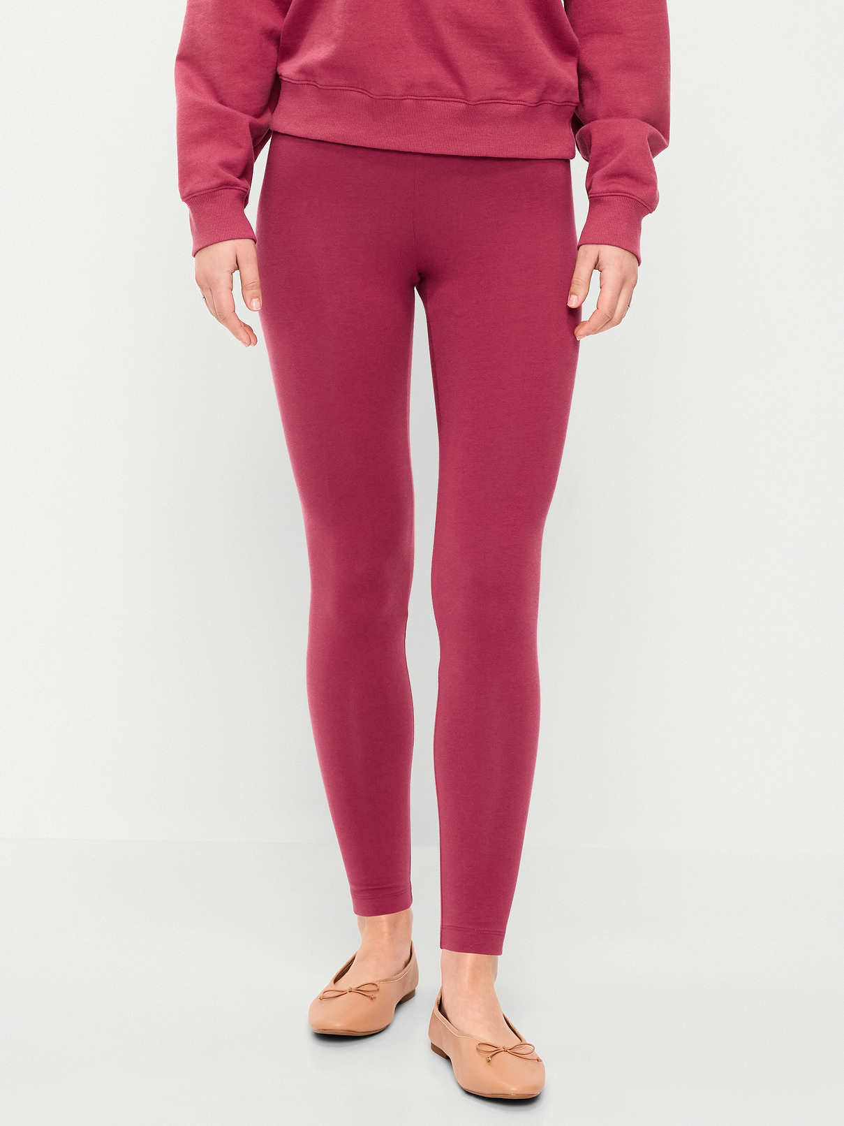 L'image numéro 2 présente Legging tendance à taille haute en jersey à superposer
