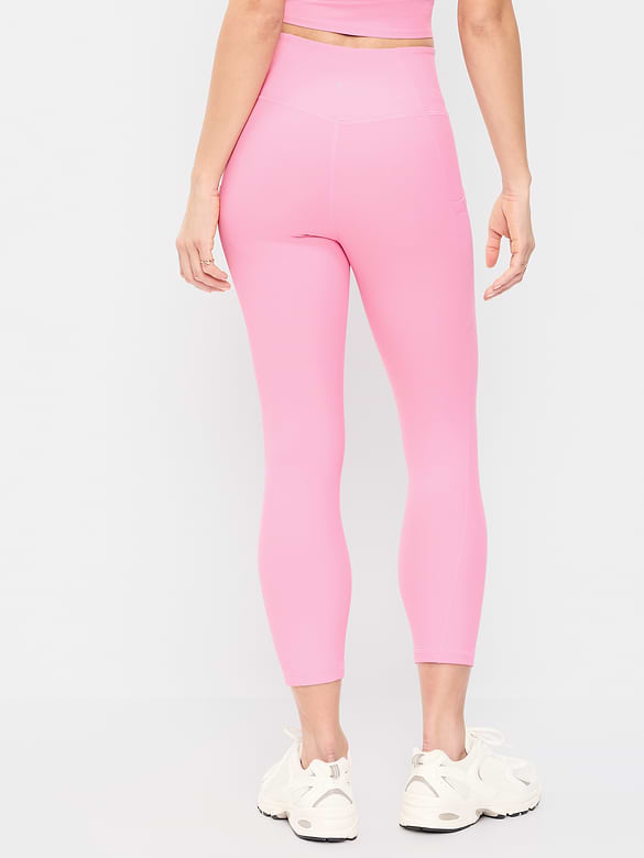 High-Waisted PowerSoft Crop Pocket Leggings
