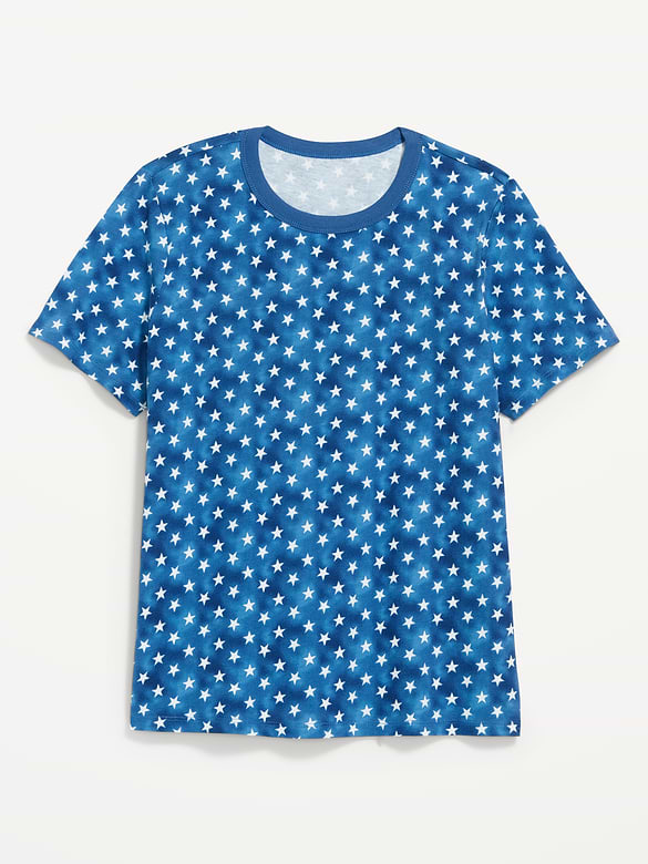 T-shirt passe-partout ras du cou à motif