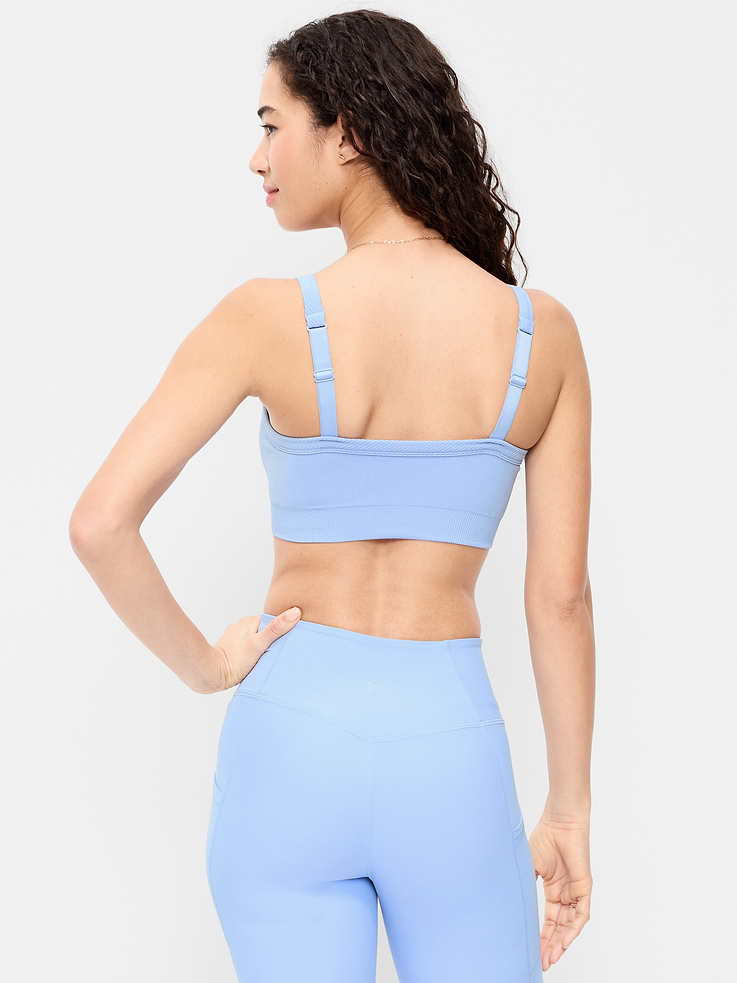 Image number 2 showing, Light Support Fluid Seamless Ribbed Sports Bra