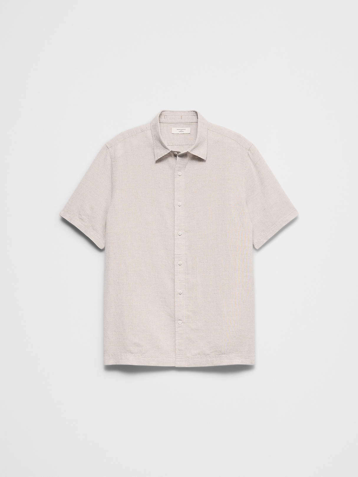 Standard-Fit Linen-Blend Shirt | Banana Republic Factory