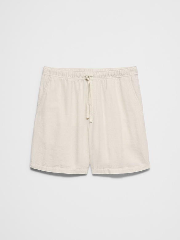 Standard-Fit 7" Linen-Blend Deck Short