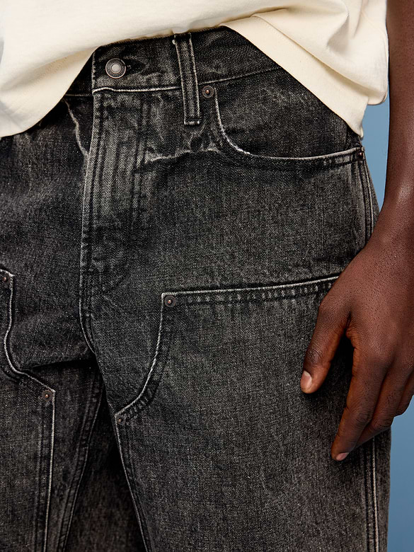 Baggy Carpenter Jean Shorts-- 10-inch inseam