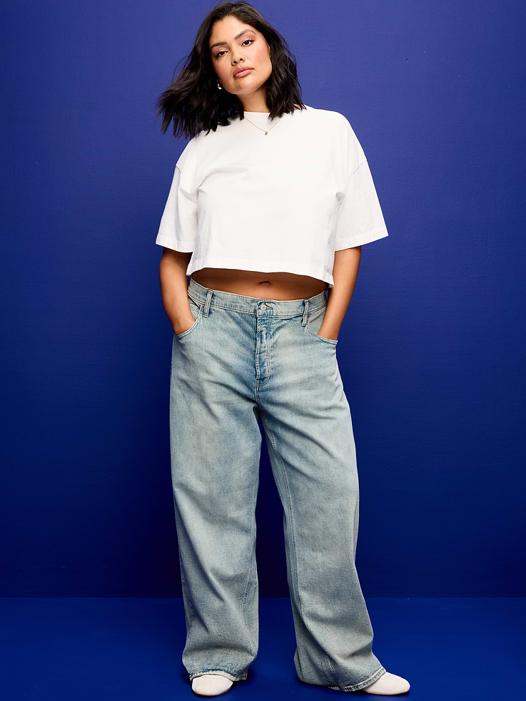 Image number 7 showing, Mid-Rise Slouchy Wide-Leg Jeans