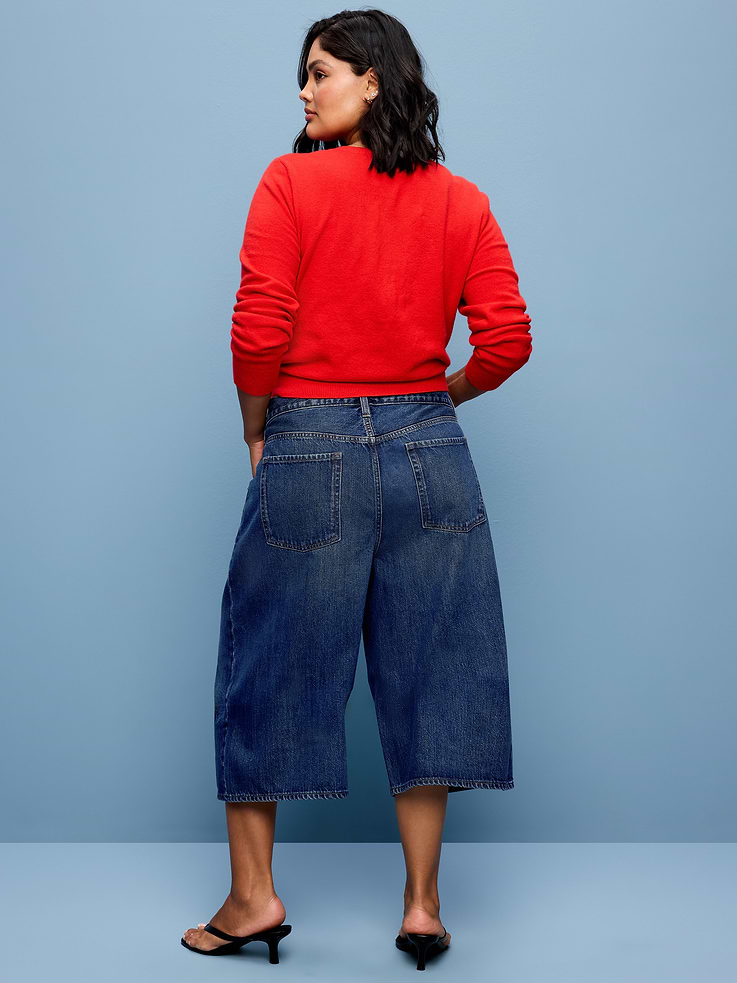Image number 9 showing, Mid-Rise Baggy Culottes