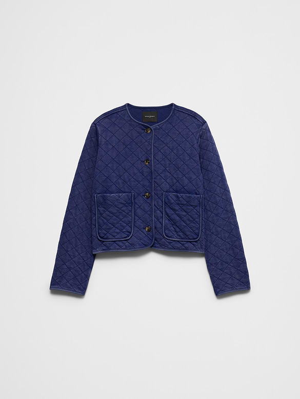 Quilted Knit Jacket