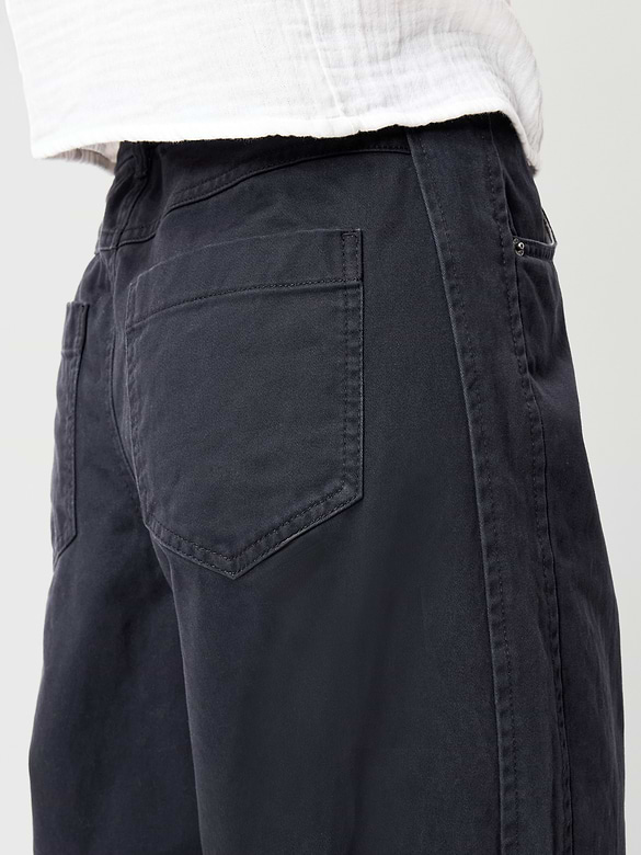 Mid-Rise Barrel Chino Pants
