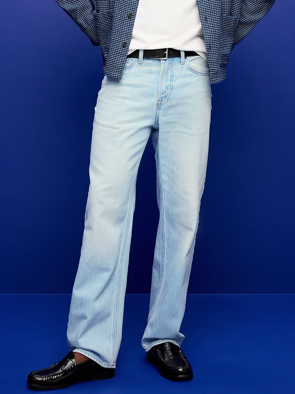 Structured Loose Non-Stretch Jeans