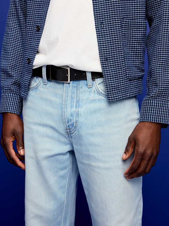 Structured Loose Non-Stretch Jeans