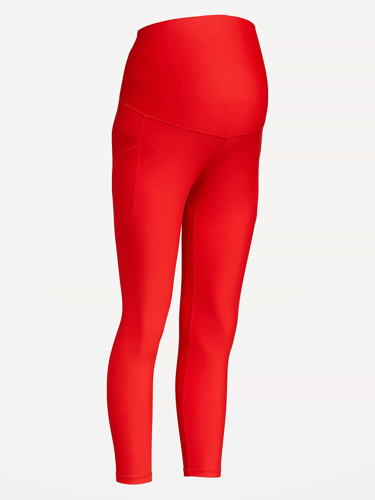 L'image numéro 4 présente Legging PowerSoft longueur 7/8 à panneau couvrant de Maternité
