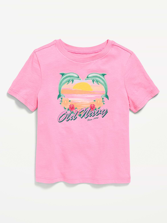 Short-Sleeve Logo-Graphic T-Shirt for Toddler Girls