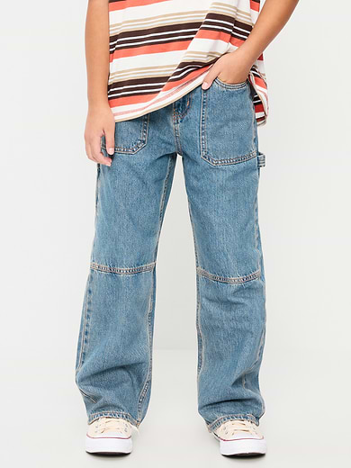 Image number 1 showing, Baggy Carpenter Utility Jeans for Boys