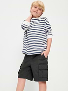 Image number 3 showing, Knee Length Baggy Ripstop Cargo Shorts for Boys