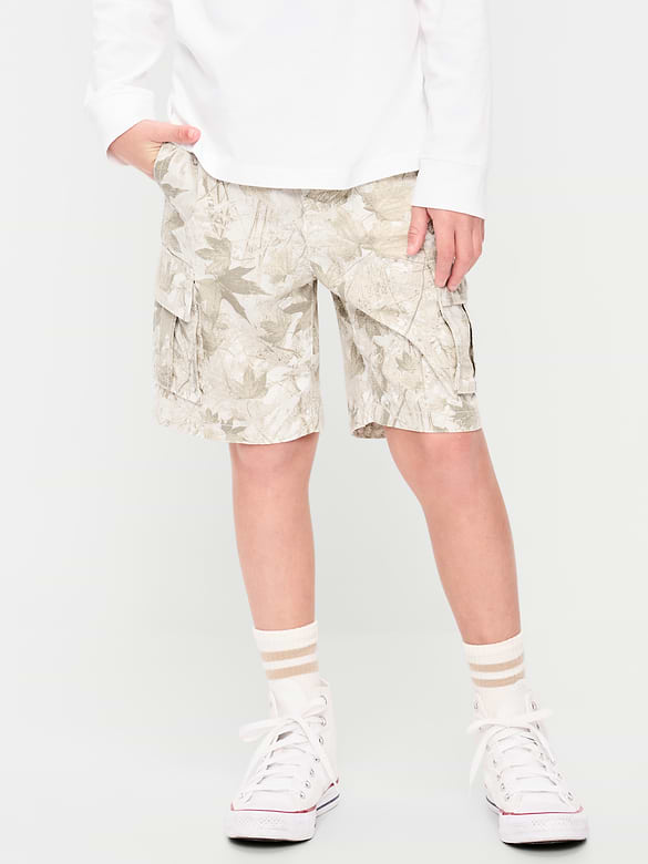 Knee Length Baggy Ripstop Cargo Shorts for Boys