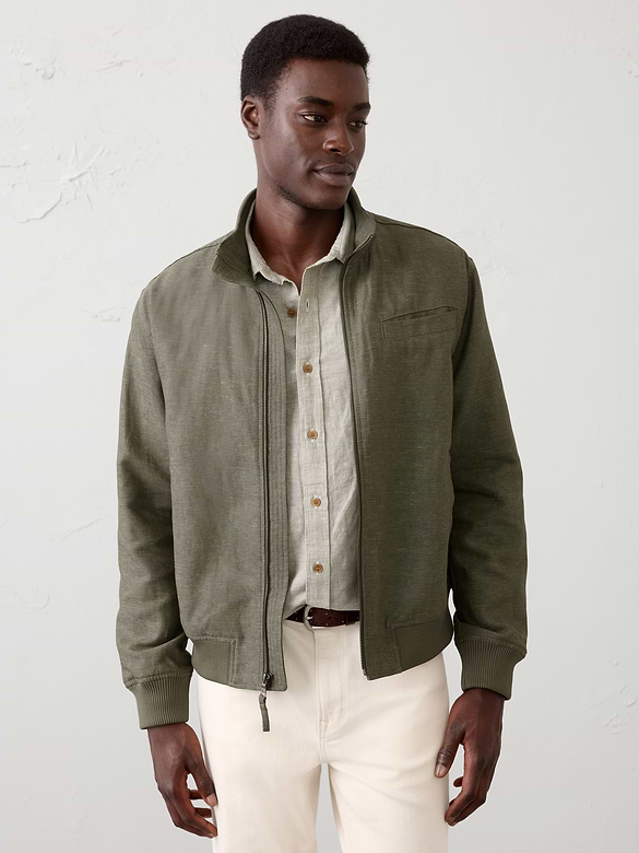 Cotton-Linen Bomber