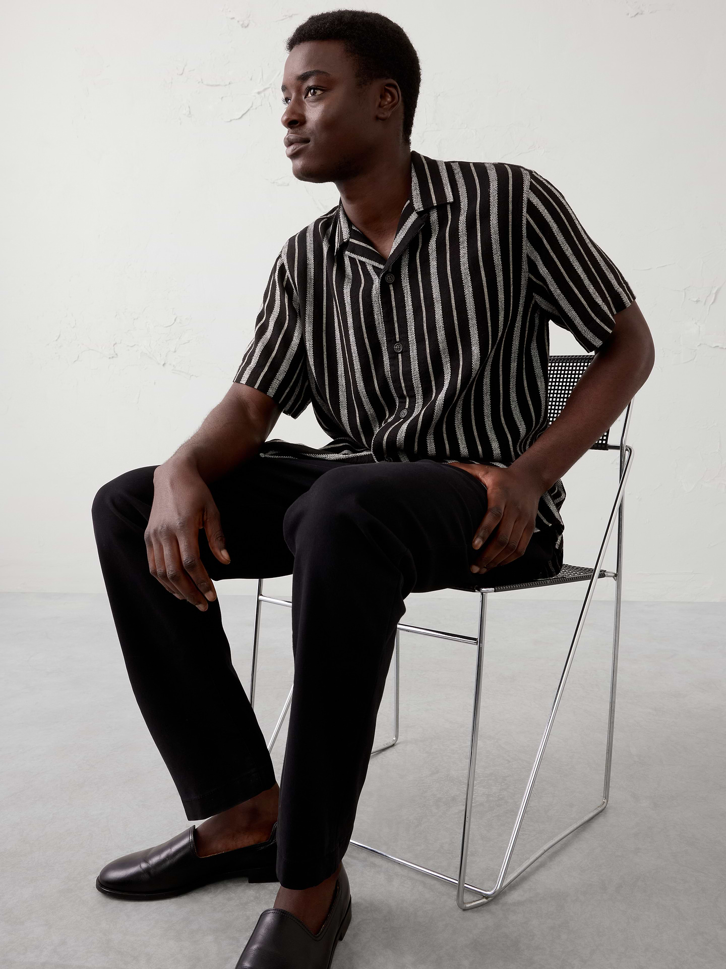 Image number 1 showing, Standard-Fit Textured Resort Shirt