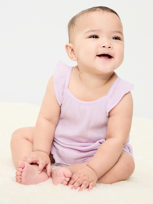 Sleeveless Sleeveless Ruffle-Trim Romper for Baby on clearance at Old Navy — 53% off