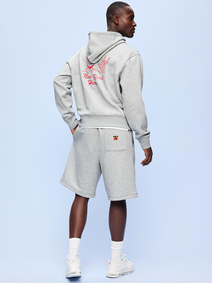 Image number 2 showing, Old Navy x Marvel Spider-Man Baggy Fleece Shorts for Men -- 10-inch inseam