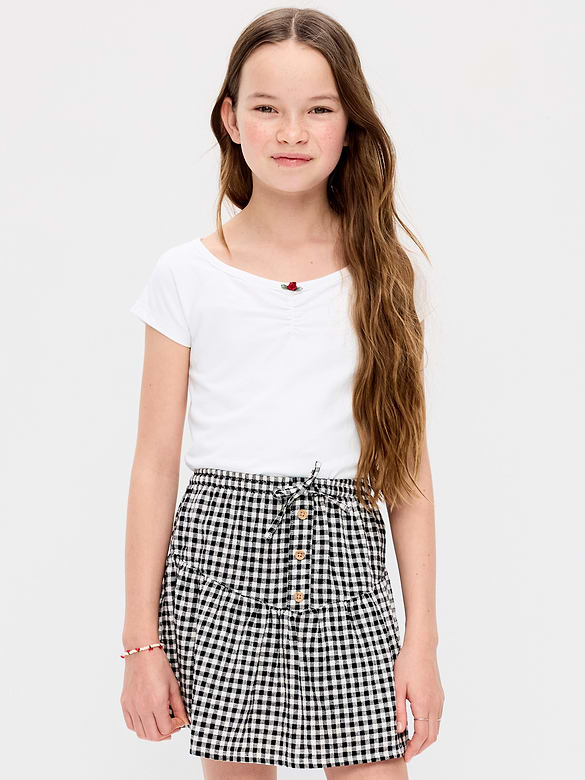 Fitted Off-Shoulder Top for Girls