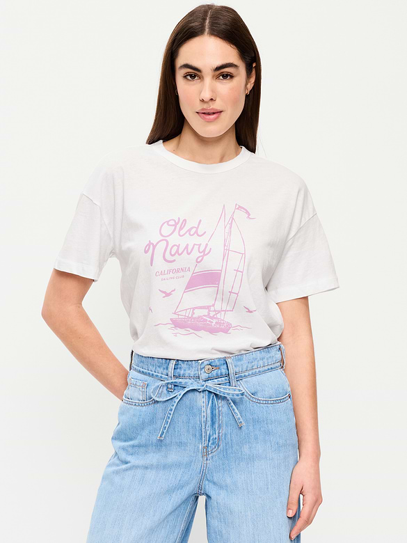 T-shirt long passe-partout surdimensionné
