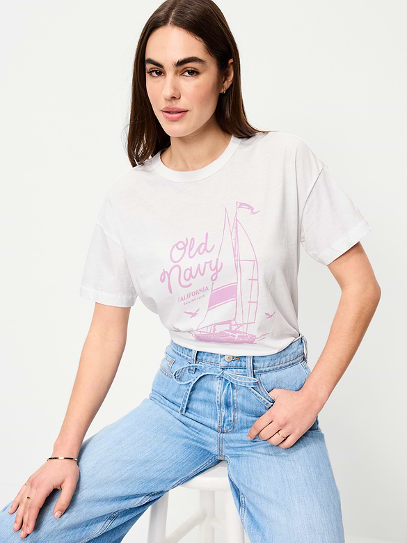 T-shirt long passe-partout surdimensionné