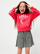 Image number 3 showing, Linen-Blend Buttoned Skirt for Girls