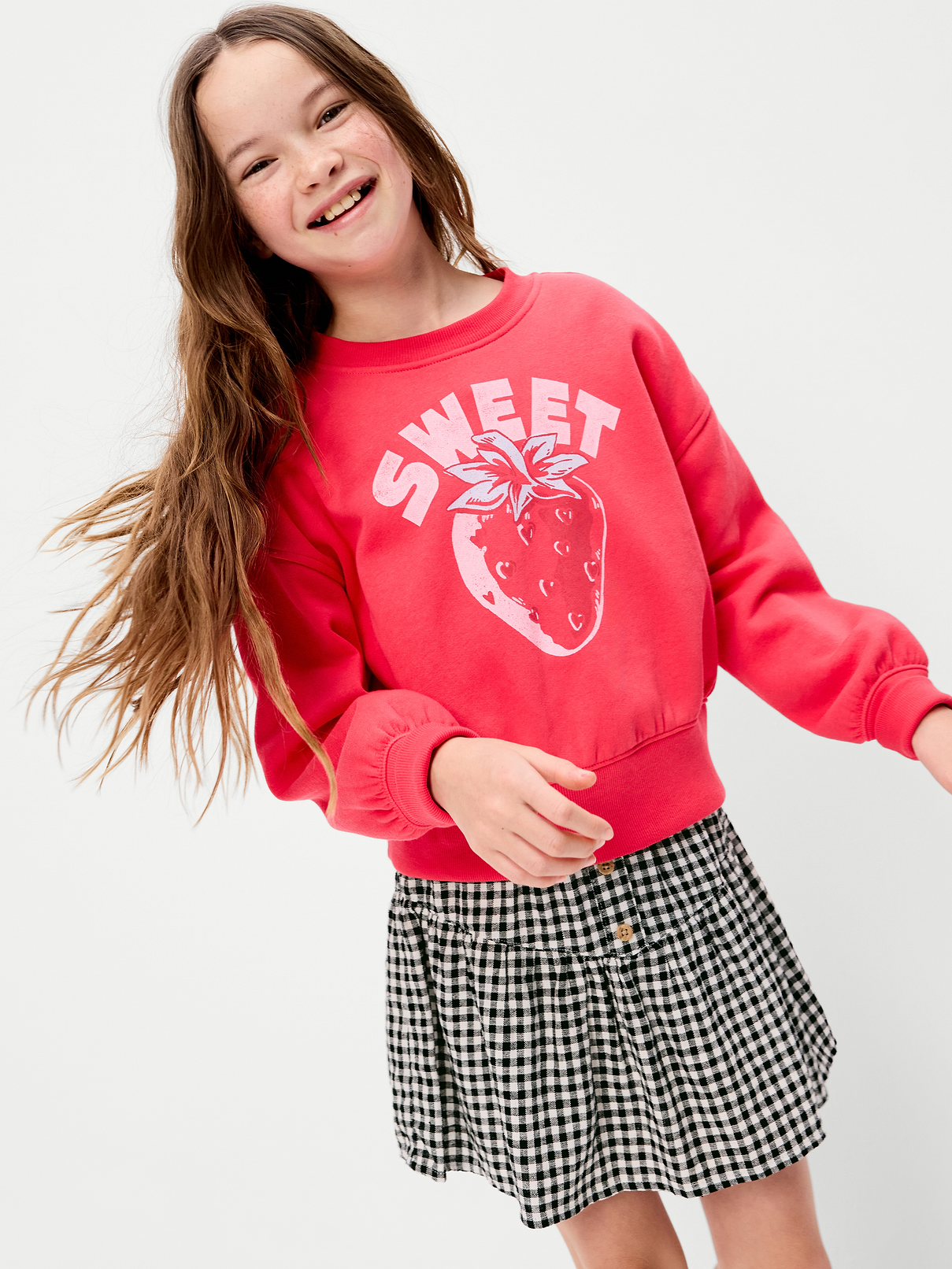 Image number 5 showing, Linen-Blend Buttoned Skirt for Girls