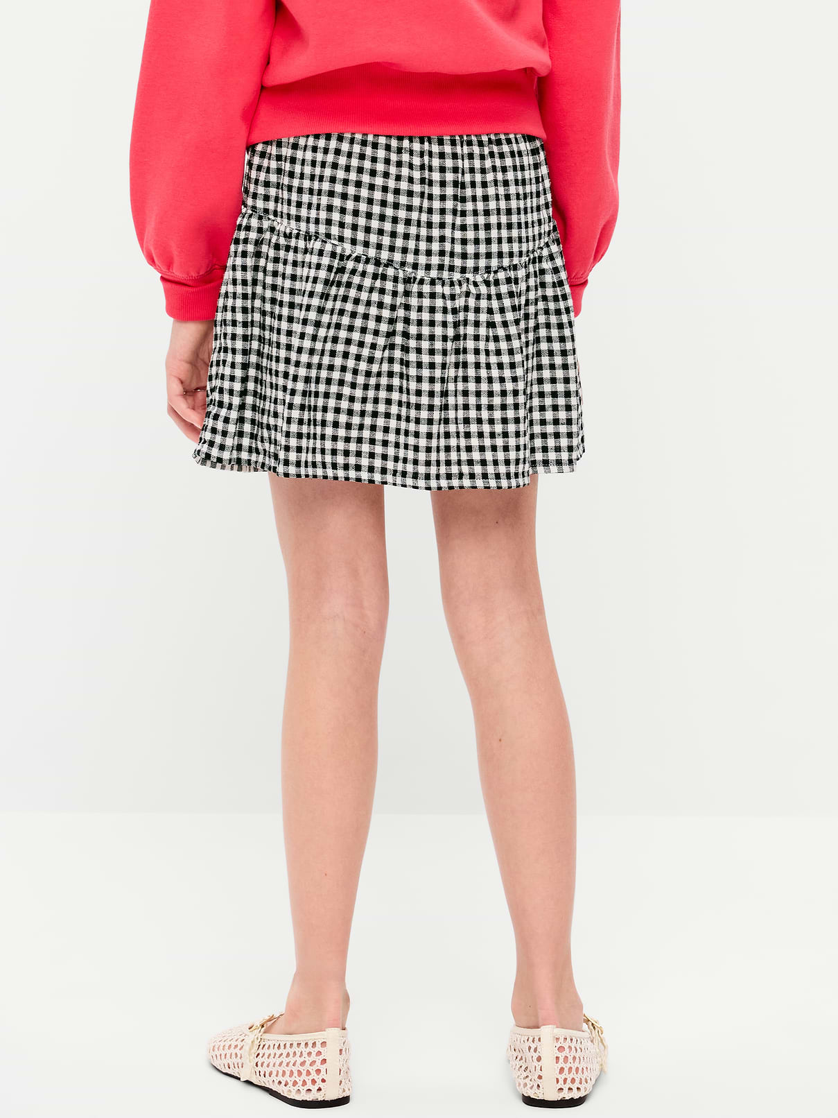Image number 2 showing, Linen-Blend Buttoned Skirt for Girls